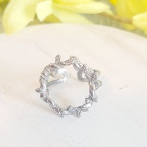 Adjustable Ring. Petal Design.
